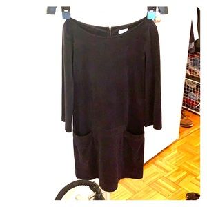 Little Suede Navy/Black Dress